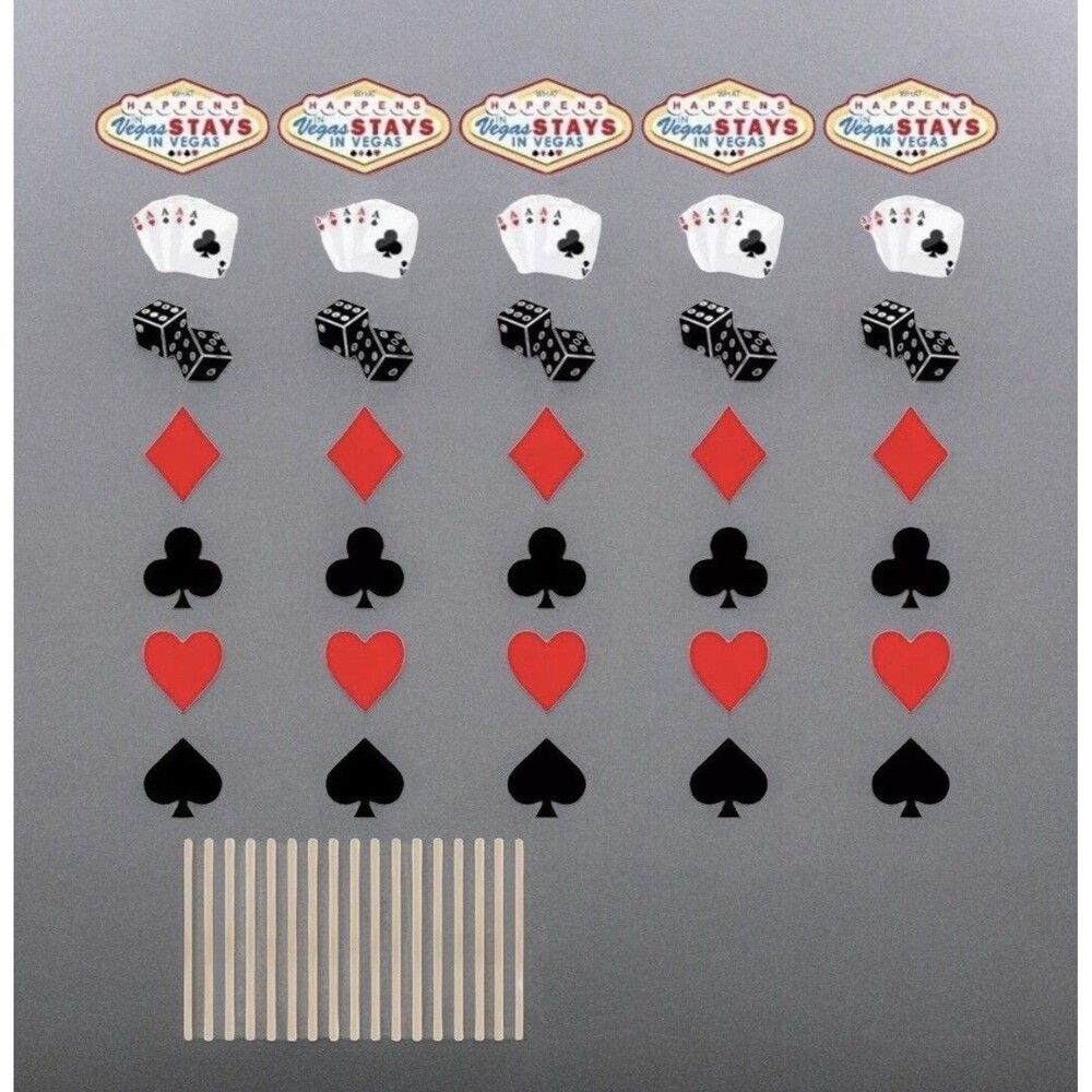 Las Vegas Casino Photo Booth Props - Casino Theme Party Decorations
